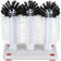 Winco GWB-3 Manual Three Brush Glass Washer with Base