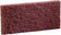 Performance Plus PBRW631 10" x 4" Brown Doodle Bug Scrub Pad
