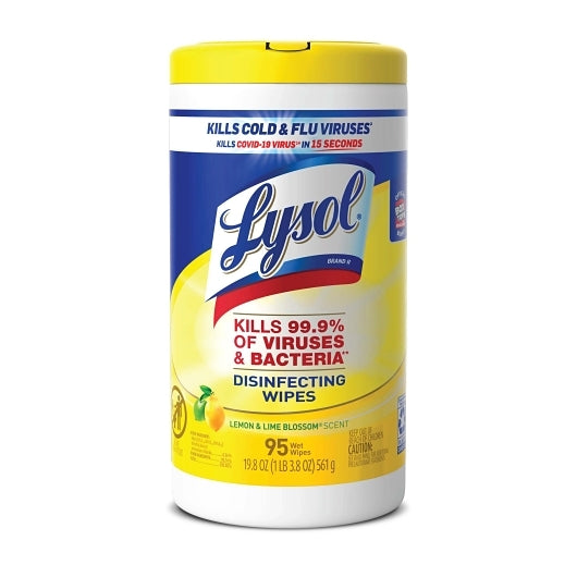 Lysol 77182 Lemon Fresh Disinfecting Wipes