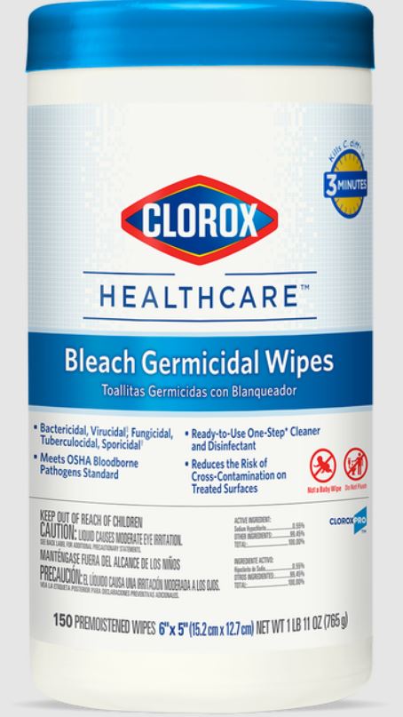 Clorox 35309 Bleach Germicidal Wipes