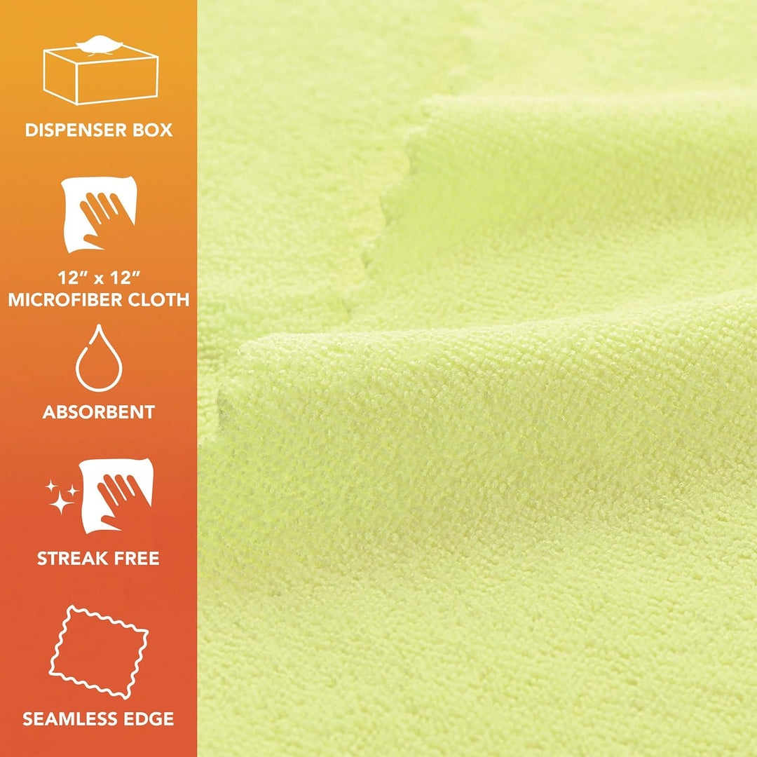 Hospeco M950Y 12" x 12" Yellow Microfiber Smart Rags