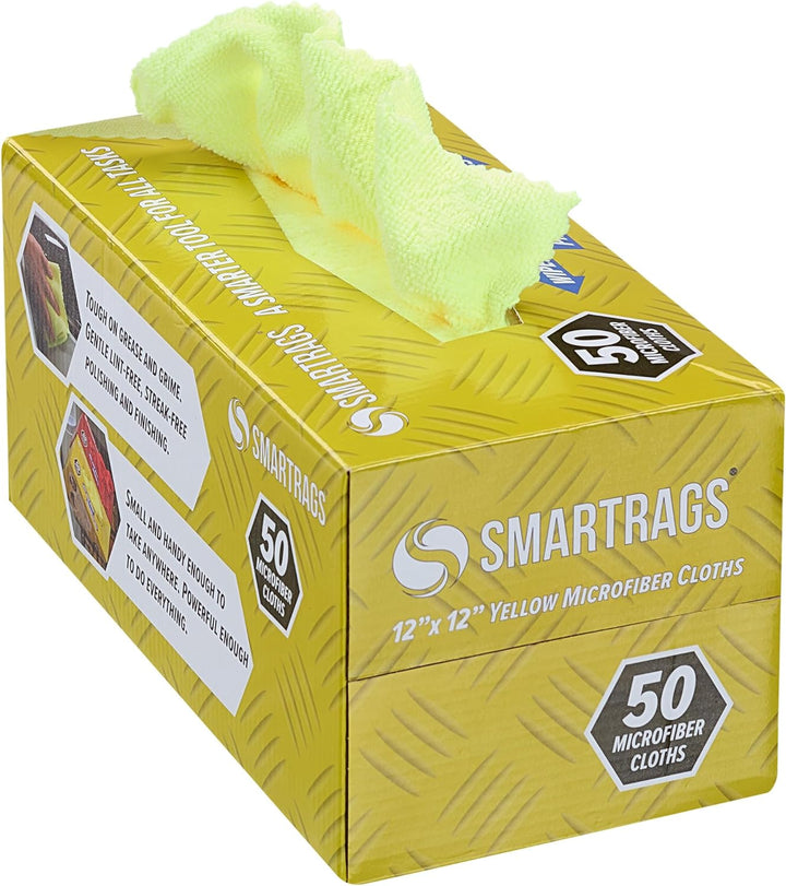 Hospeco M950Y 12" x 12" Yellow Microfiber Smart Rags