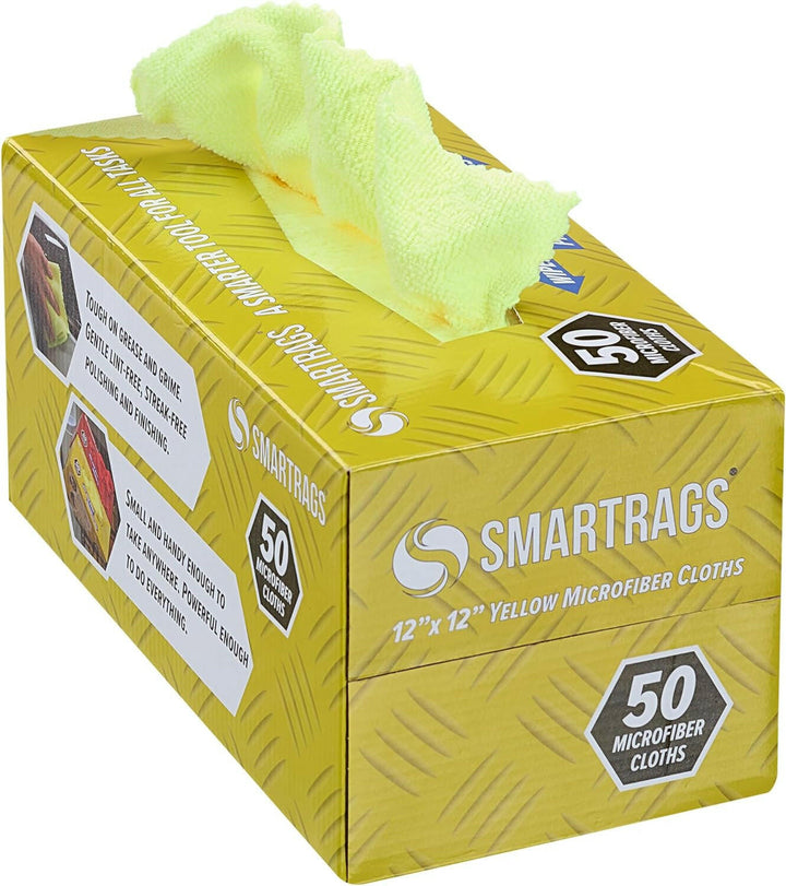 Hospeco M950Y 12" x 12" Yellow Microfiber Smart Rags Hospeco
