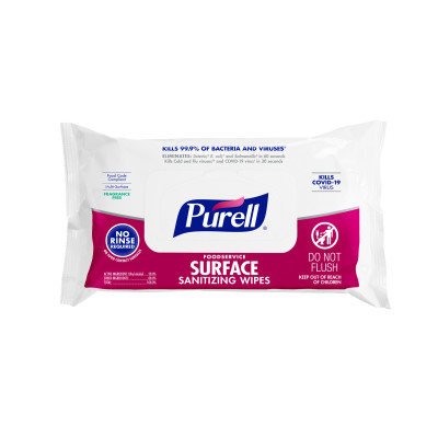 Purell 9371-12 Foodservice Surface Sanitizing Wipes in 72 ct