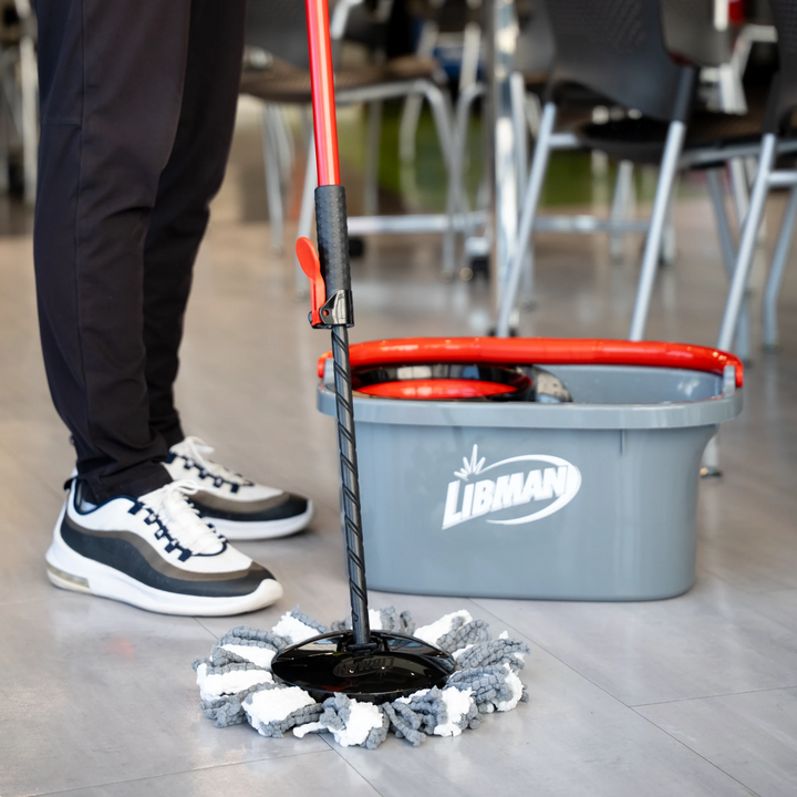 Libman 1887 Pro-Grade Microfiber Spin Mop System