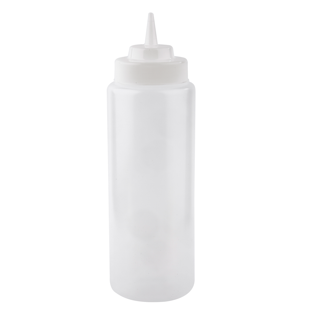 Tablecraft 3263C 32 Oz Wide Mouth Natural Squeeze Bottle