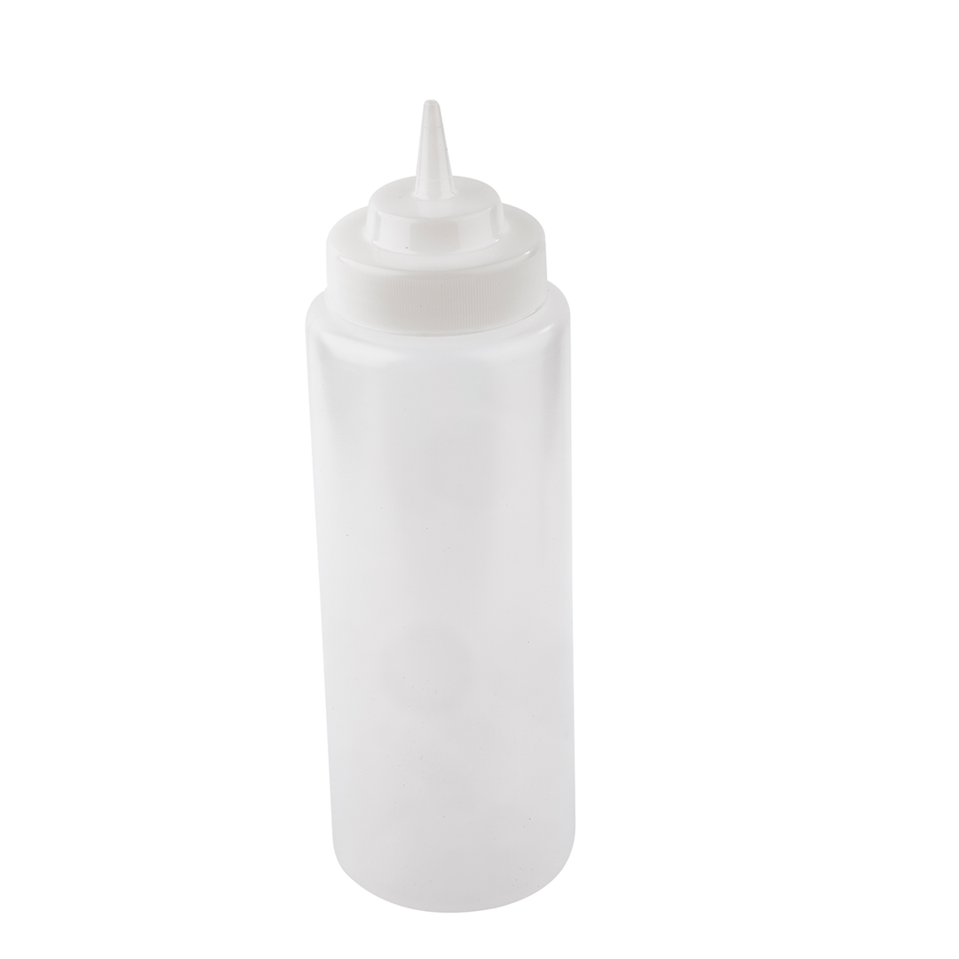 Tablecraft 3263C 32 Oz Wide Mouth Natural Squeeze Bottle
