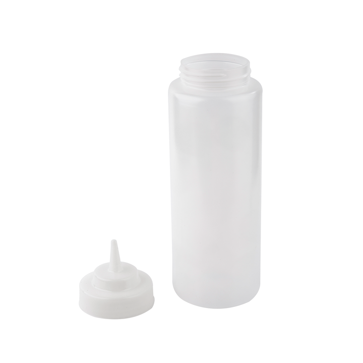 Tablecraft 3263C 32 Oz Wide Mouth Natural Squeeze Bottle