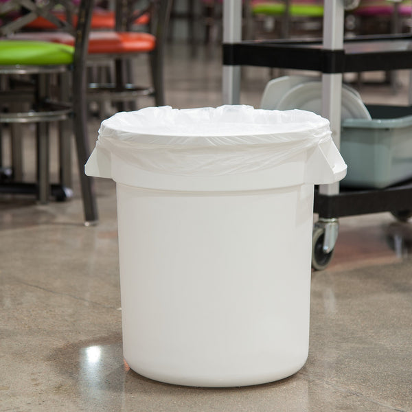Carlisle 10 Gallon White Waste Container Carlisle