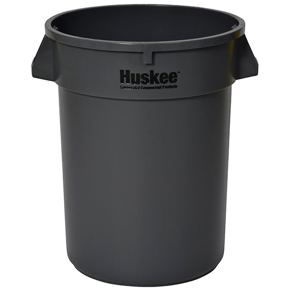 Continental 3200GY 32 Gallon Grey Huskee Round Receptacle Continental