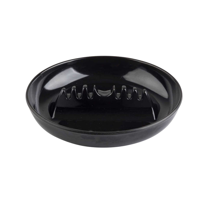 Tablecraft 341B-1 Round Black Safety Ashtray Tablecraft