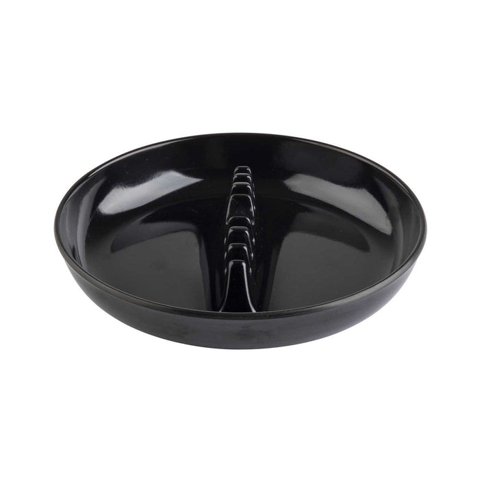 Tablecraft 341B-1 Round Black Safety Ashtray Tablecraft