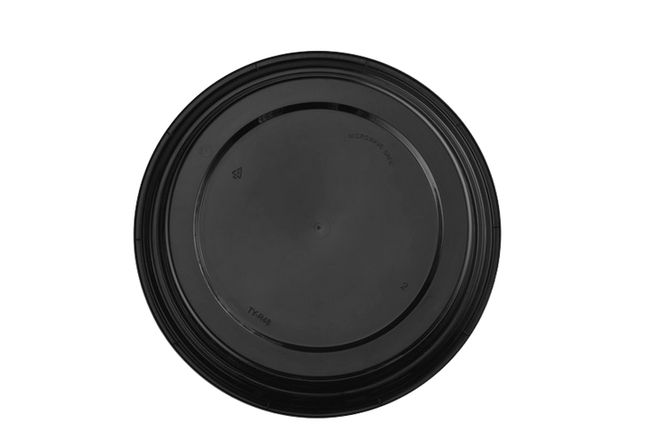 TY-R48 Black Clear Top Round Polypropylene To Go Combo Container 48 Ounce, 150/Case ShopAtDean