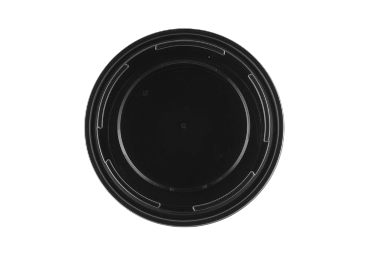 TY-R48 Black Clear Top Round Polypropylene To Go Combo Container 48 Ounce, 150/Case ShopAtDean