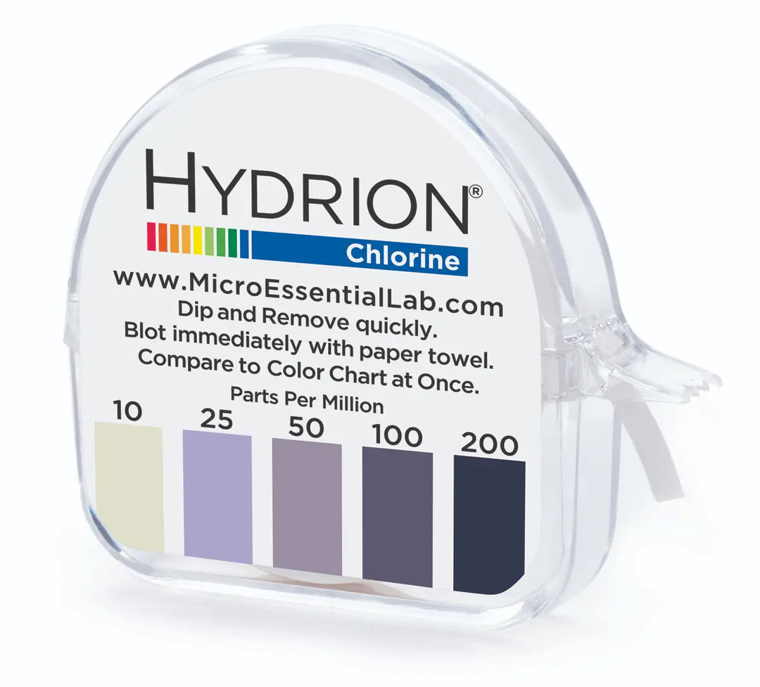 Hydrion CM-240 Chlorine Test Strips Micro Essential