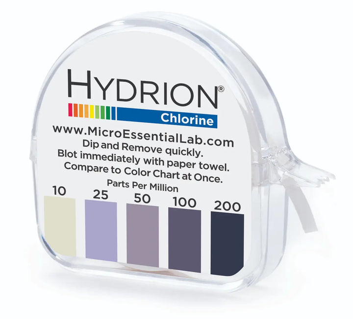 Hydrion CM-240 Chlorine Test Strips Micro Essential