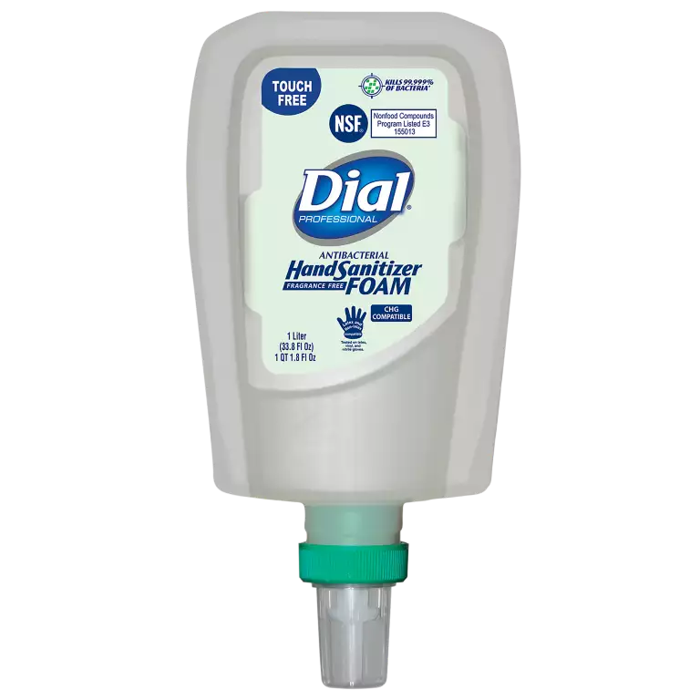 Dial Antibacterial Foam Hand Sanitizer, FIT Universal Touch-Free - 1L Dispenser Refill