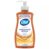 Dial Professional 1700035470 11 oz Antibacterial Defense Gold Liquid Hand Soap with Aloe