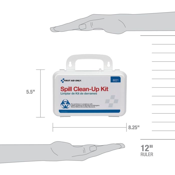 20 Piece Blood borne Pathogen Spill Clean-Up Kit in Weatherproof Plastic Case