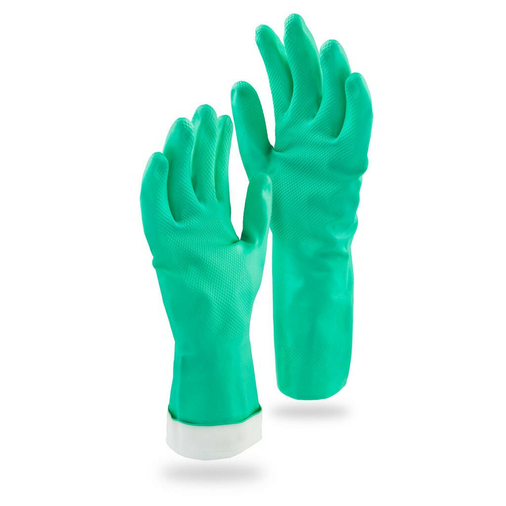 Libman 1318 Heavy-Duty Reusable Nitrile Gloves - Medium Libman