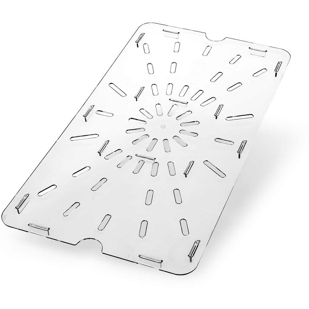 Carlisle 7021530 Clear Drain Shelf For Full Size Food Pan