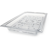 Carlisle 7021530 Clear Drain Shelf For Full Size Food Pan