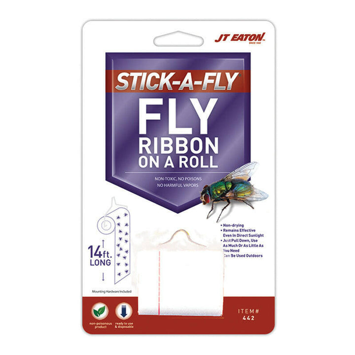 JT Eaton 442 Stick-A-Fly Fly Ribbon on a 14' Roll JT Eaton