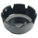 Winco MAS-4K 4" Black Plastic Stackable Ashtray
