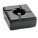 Tablecraft WPA5BK 2 Piece Windproof Black Melamine Ashtray