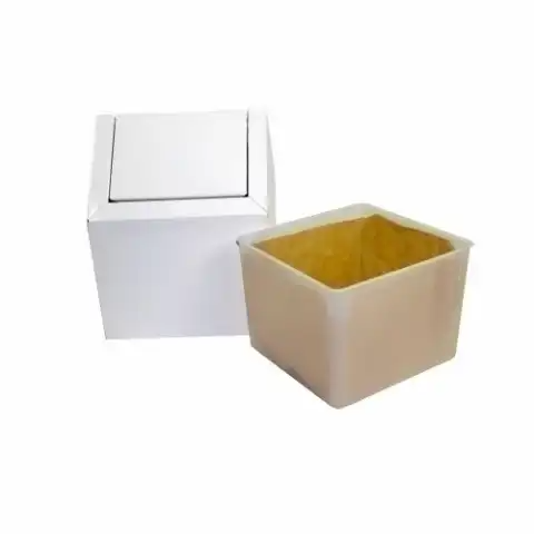 Floor Sanitary Napkin Receptacle - White (2201)