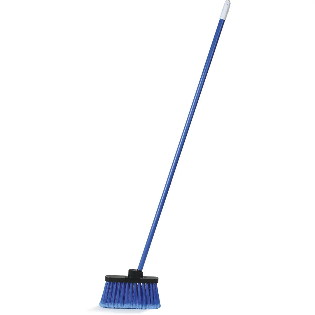 Carlisle 36863-14 48" Duo-Sweep Light Industrial Flagged Blue Carlisle