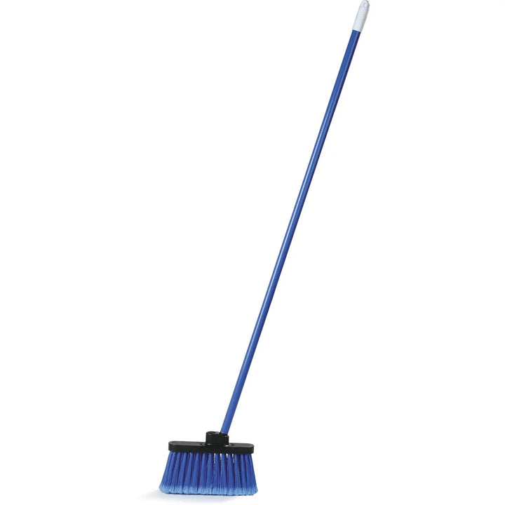 Carlisle 36863-14 48" Duo-Sweep Light Industrial Flagged Blue Carlisle