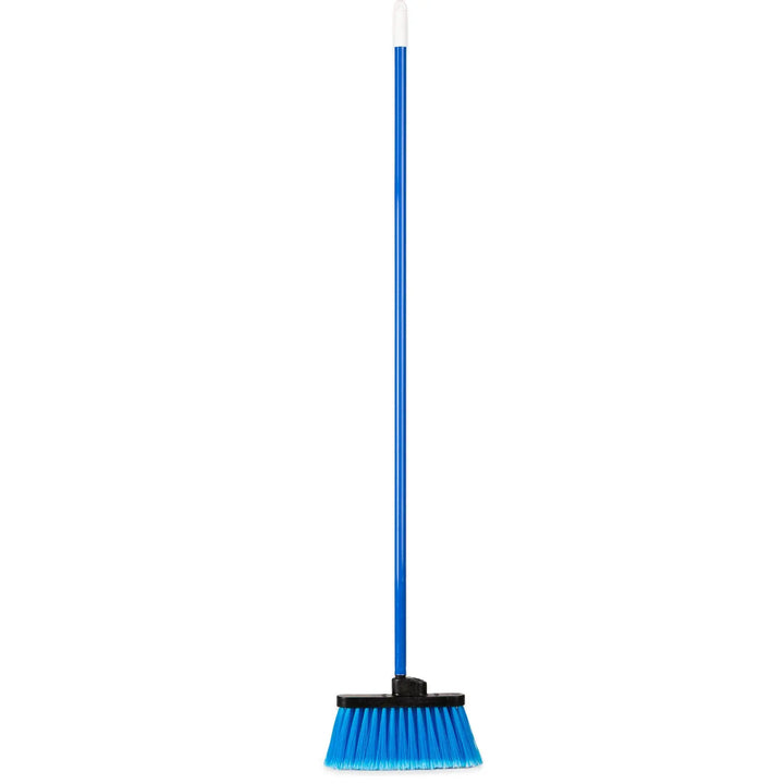 Carlisle 36863-14 48" Duo-Sweep Light Industrial Flagged Blue Carlisle