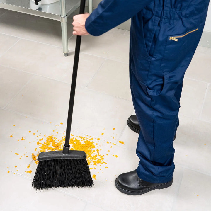 Carlisle 3688403 48" Duo-Sweep Warehouse Stiff Broom Black Carlisle