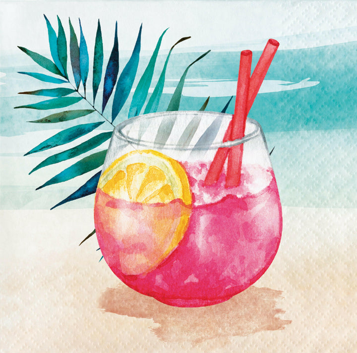Creative Converting 10" X 10" Summer Breeze Beverage Napkins Creative Converting