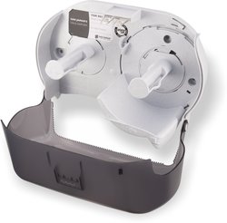 San Jamar R3600TBK San Versa Twin Toilet Paper Dispenser