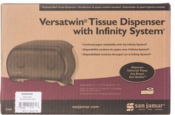 San Jamar R3600TBK San Versa Twin Toilet Paper Dispenser