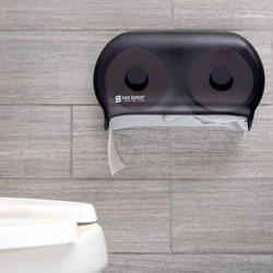 San Jamar R3600TBK San Versa Twin Toilet Paper Dispenser