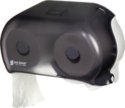 San Jamar R3600TBK San Versa Twin Toilet Paper Dispenser