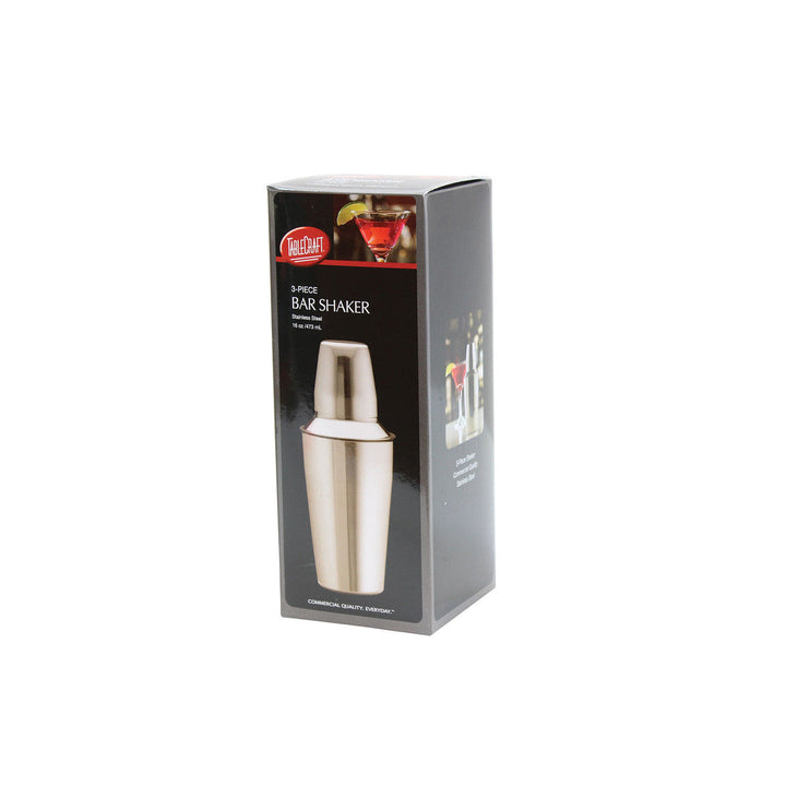 Tablecraft 376 16 Oz Cocktail Shaker 3 Piece Tablecraft