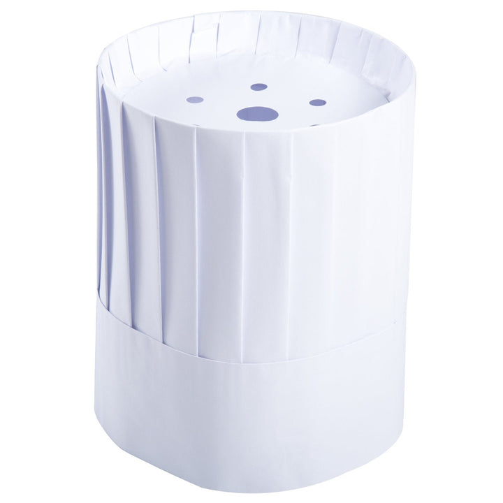 AmerCareRoyal Paper RCH9 9" Pleated Paper Chef Hat with Comfort Band, 24/Pack AmerCareRoyal