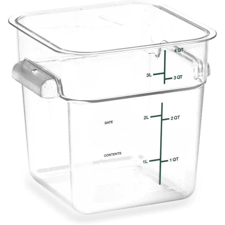 4 Qt Clear Square Food Storage Container (1195107) ShopAtDean