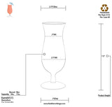 Fineline 4515-CL Quenchers 14 oz PET Hurricane Glass