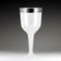 Maryland Plastics RU49906SVR 10 oz. Regal Ultra Wine Glass with Silver Rim