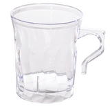 Fineline Flairware 208-CL Clear Plastic 8 oz Coffee Mug