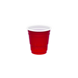 2 oz Red with White Interior Party Cup
