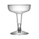 Fineline 2104 4 oz 2 Piece Old Fashioned Plastic Champagne Glass