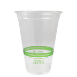 World Centric CP-CS-16 16 oz Clear Compostable Cold Cups