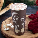 Dart 24 oz Double Wall Paper Hot Cup Steam Design DWTG24ST