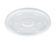 Dart 20SL 20 oz HIPS Plastic Straw Slotted Lid